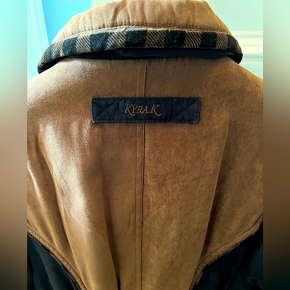 KYRA K SUEDE EQUESTRIAN RIDING JACKET! Two tone brown! MINT CONDITION! Size S - Picture 6 of 9